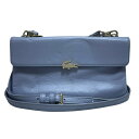【中古】Lacoste(ラコステ) 財布 ショルダーウォレット ライトパープル レザー