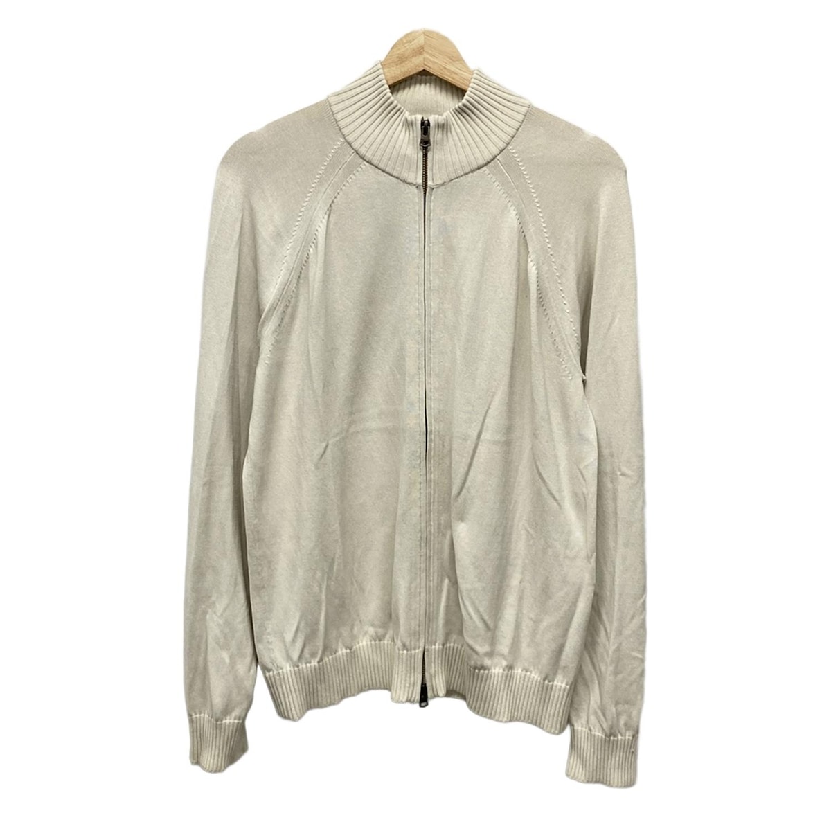 【中古】theory(セオリー) ブルゾン 長袖/ジップアップ/春/秋 ベージュ