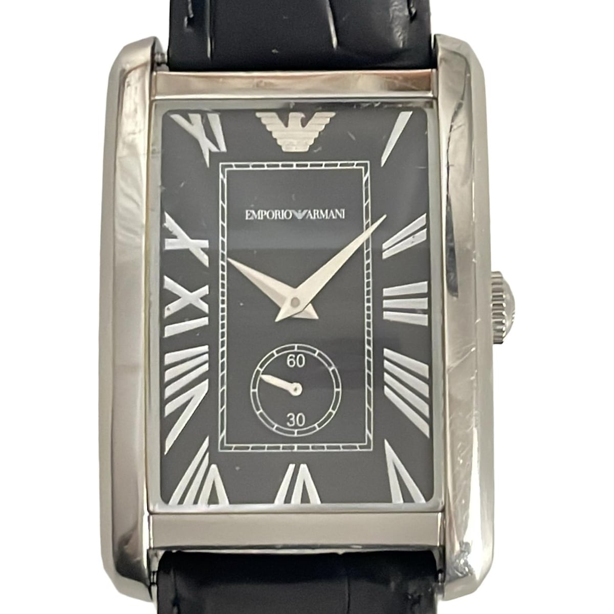 【中古】EMPORIOARMANI(エンポリオアルマーニ) 腕時計 SS 黒