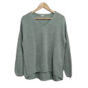 【新着】【中古】IENA(イエナ) 長袖セーター Vネック ブルーグリーン