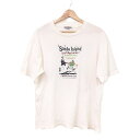 【中古】CAPTAIN SANTA(キャプテンサンタ) 半袖Tシャツ クルーネック 白×ダークネイビー×マルチ(4)