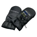 【中古】Munsingwear(マンシングウェア) 手袋 ミトン 黒×ライトグレー×マルチ