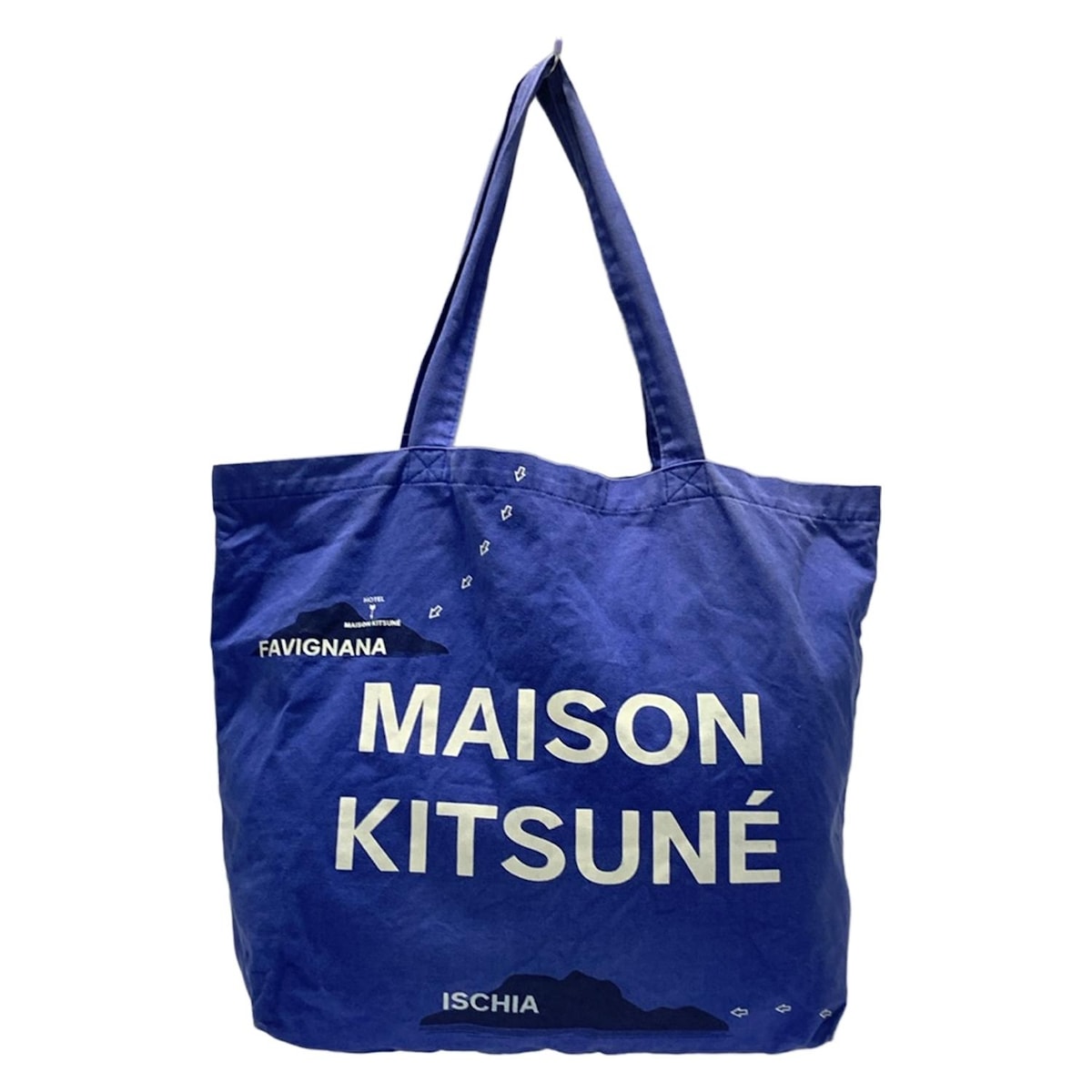 新品未開封 MAISON KITSUNE トートバッグ ネイビー MAISON KITSUNE 