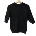 【中古】VONDEL(フォンデル) 長袖セーター クルーネック 黒