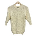 【中古】VONDEL(フォンデル) 長袖セーター クルーネック アイボリー