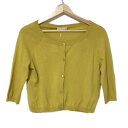 【中古】S Max Mara(マックスマーラ) カーディガン 長袖 マスタード(4)