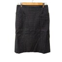 【中古】PaulSmith(ポールスミス) スカート ひざ丈 黒×白