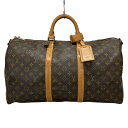 【中古】LOUIS VUITTON(ルイヴィトン) キーポル・バンドリエール50 ボストンバッグ マルティエ刻印