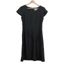 【中古】HARRODS(ハロッズ) ワンピース クルーネック/半袖/ひざ丈 黒(4)
