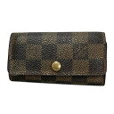 【中古】LOUIS VUITTON(ルイヴィトン) ミュルティクレ4 キーケース エベヌ(4)