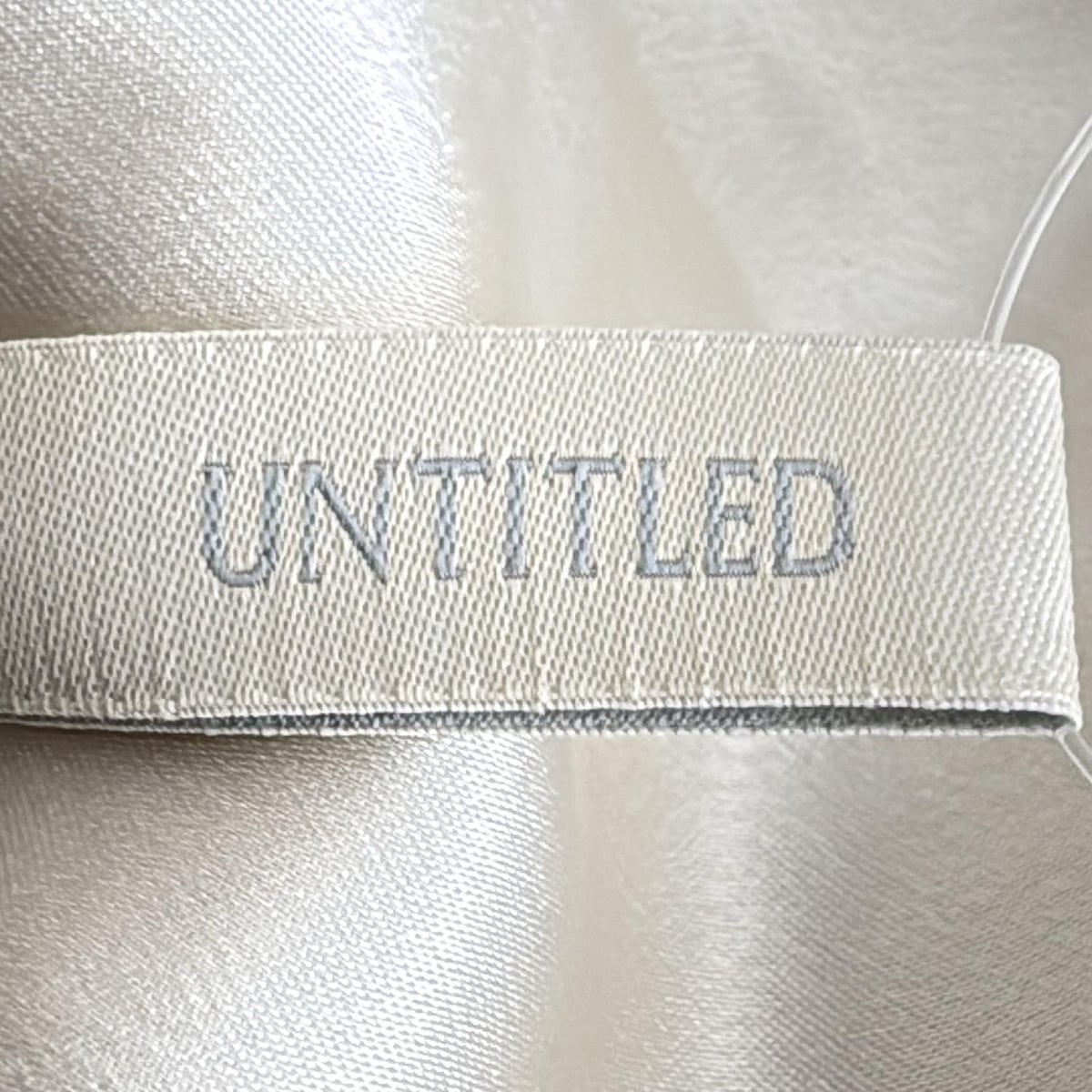 【中古】UNTITLED(アンタイトル) ワンピース クルーネック/ノースリーブ/ひざ丈/レース アイボリー