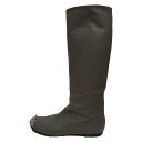 【新着】【中古】giuseppe zanotti(ジュゼッペザノッティ) ロングブーツ スタッズ グレー×シルバー レザー(4)