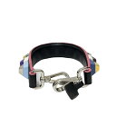 【新着】【中古】FENDI(フェンディ) ミニストラップユー ストラップ ショルダーストラップ/マルチカラーレインボースタッズ 黒×マルチ レザー