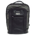 【中古】TUMI(トゥミ) リュックサック グレー×黒 レザー