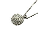 【中古】SWAROVSKI(スワロフスキー) ネックレス シルバー×クリア