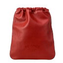 【中古】HERMES(エルメス) ブリダド リュックサック 2way/シルバー金具 ルージュピマン