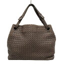 【中古】BOTTEGA VENETA(ボッテガヴェネタ) ガルダバッグ トートバッグ ダークブラウン レザー
