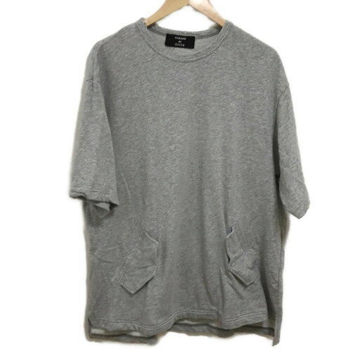 【中古】ZUCCA(ズッカ) チュニック クルーネック/半袖 グレー 【中古】ZUCCA(ズッカ) チュニック クルーネック/半袖 グレー