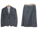 【中古】NEW YORKER(ニューヨーカー) スカートスーツ デニム ダークグレー