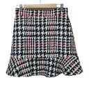 【中古】RED VALENTINO(レッドバレンチノ) スカート アイボリー×黒×レッド