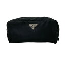 【中古】PRADA(プラダ) ポーチ 黒(4)