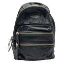 【中古】MARC JACOBS(マークジェイコブス) バイカーバックパック リュックサック 黒 レザー