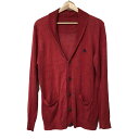 【新着】【中古】Burberry Black Label(バーバリーブラックレーベル) カーディガン 長袖/麻 レッド