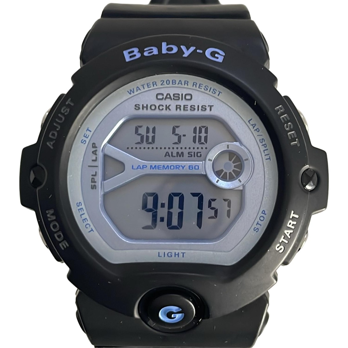【中古】CASIO(カシオ) Baby-G,Baby-G/G-SQUAD 腕時計 ライトグレー