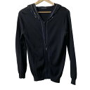 【中古】ANTEPRIMA(アンテプリマ) パーカー 長袖/ジップアップ/スパンコール ダークグレー×ネイビー×マルチ