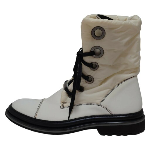 【中古】EMPORIOARMANI(エンポリオアルマーニ) ショートブーツ 白 レザー 【中古】EMPORIOARMANI(エンポリオアルマーニ) ショートブーツ 白 レザー