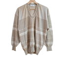 【中古】mila schon(ミラショーン) 長袖セーター uomo アイボリー×ベージュ(4)