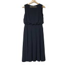 【新着】【中古】ANAYI(アナイ) ワンピース ノースリーブ/ひざ丈/プリーツ ダークネイビー(4)