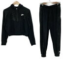 【中古】NIKE(ナイキ) レディースパンツセットアップ ウエストゴム ダークグレー