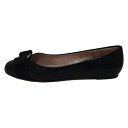 【新着】【中古】FERRAGAMO/SalvatoreFerragamo(サルバトーレフェラガモ) フラットシューズ ヴァラ 黒 レザー(4)