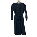 【中古】MACKINTOSH PHILOSOPHY(マッキントッシュフィロソフィー) ワンピース クルーネック/長袖/ひざ丈 黒