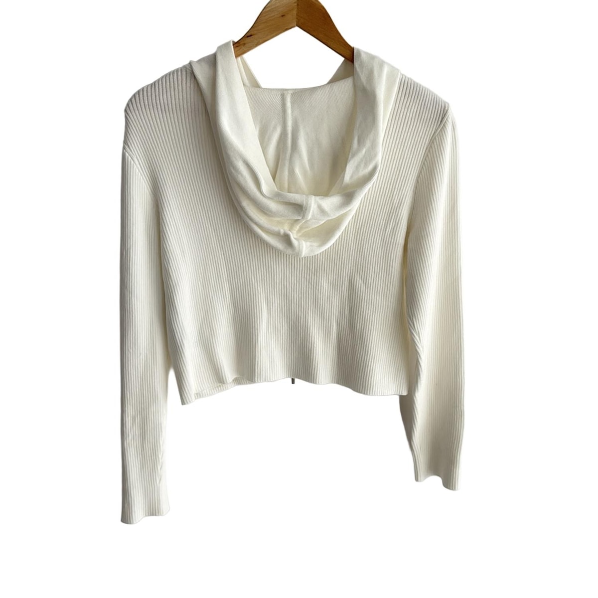 【中古】FOXEY NEW YORK(フォクシーニューヨーク) ウィンターリリィ カーディガン 長袖/ジップアップ 白