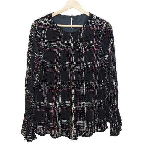【中古】DAMAcollection(ダーマコレクション) 長袖カットソー チェック柄 黒×ベージュ×ピンク 【中古】DAMAcollection(ダーマコレクション) 長袖カットソー チェック柄 黒×ベージュ×ピンク