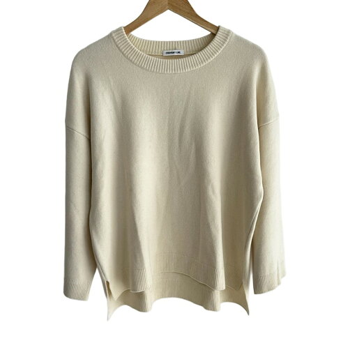【中古】EVERYDAY I LIKE.(エブリデイアイライク) 長袖セーター クルーネック アイボリー 【中古】EVERYDAY I LIKE.(エブリデイアイライク) 長袖セーター クルーネック アイボリー