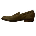 【中古】Crockett&Jones(クロケットジョーンズ) スリッポン グレーベージュ