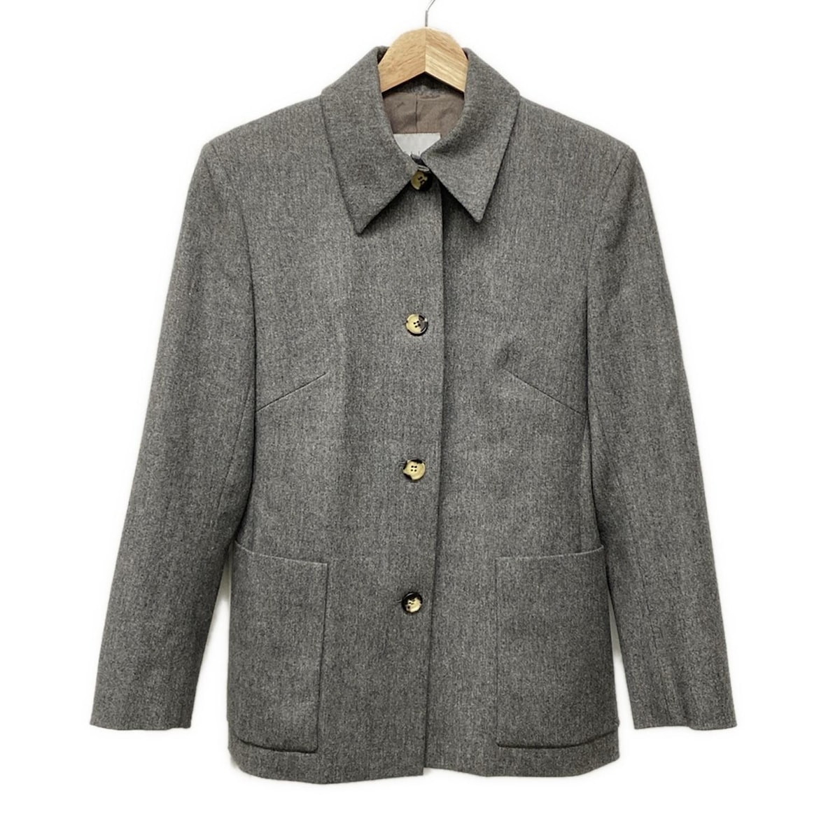 【中古】CELINE(セリーヌ) ジャケット 長袖/オールシーズン ダークグレー