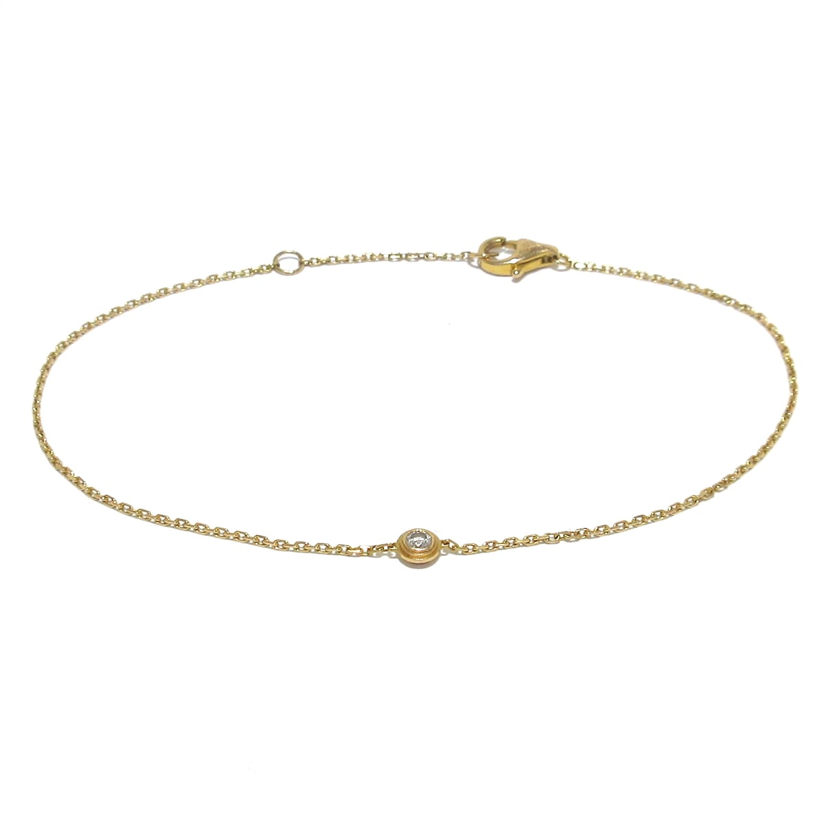 【中古】Cartier(カルティエ) ダムール スモールブレスレット/ディアマンレジェドゥXS ブレスレット 1Pダイヤ/約0.04カラット K18PG×ダイヤモンドのサムネイル