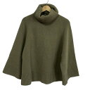 【中古】theory(セオリー) 長袖セーター タートルネック カーキ