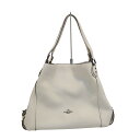 【中古】COACH(コーチ) イーディー ショルダー バッグ 31 ポリッシュド ペブル レザー ウィズ スター リベット ショルダーバッグ アイボリー レザー