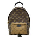 【中古】LOUIS VUITTON(ルイヴィトン) パームスプリングス バックパック PM リュックサック モノグラムリバース レザー