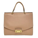 【中古】FURLA(フルラ) ジュリア ハンドバッグ ピンク レザー
