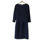 【中古】SLOBE IENA(スローブイエナ) ワンピースセットアップ ニット ダークネイビー