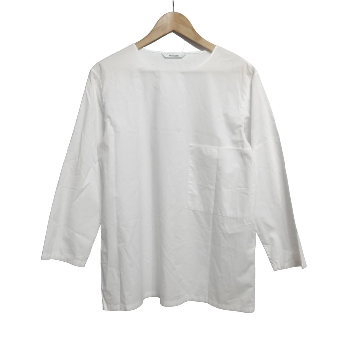 【中古】whim gazette(ウィムガゼット) チュニック クルーネック/長袖 白
