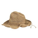 【中古】SHIPS(シップス) ハット ストローハット/ワイヤー入り ライトブラウン