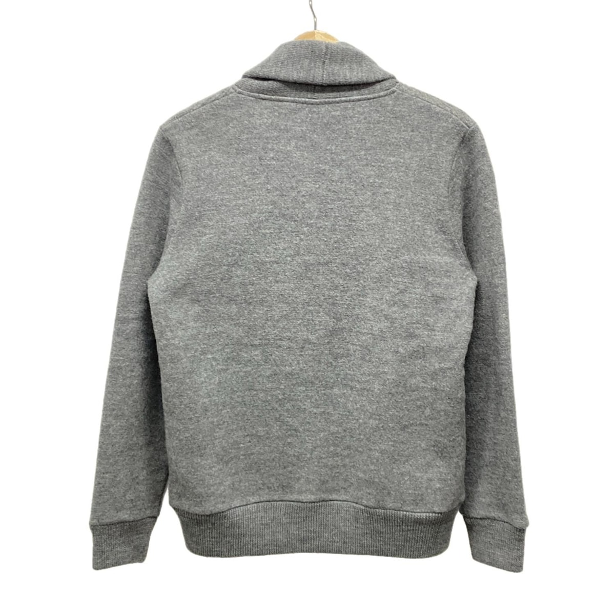 【中古】three dots(スリードッツ) ブルゾン ニット/ジップアップ グレー