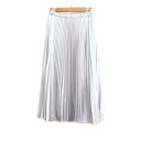 【中古】UNITED ARROWS(ユナイテッドアローズ) ロングスカート プリーツ/ウエストゴム ライトグレー(4)